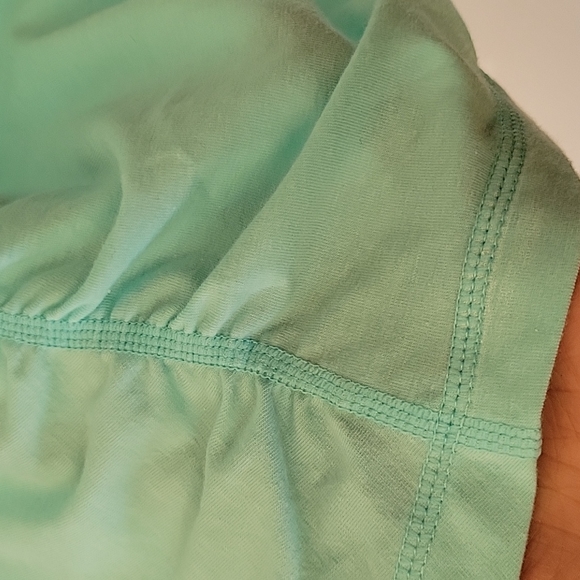 NWT Zella Flex Fit Ruched Workout Blue szXL short sleeve cotton spandex v neck - Picture 10 of 16